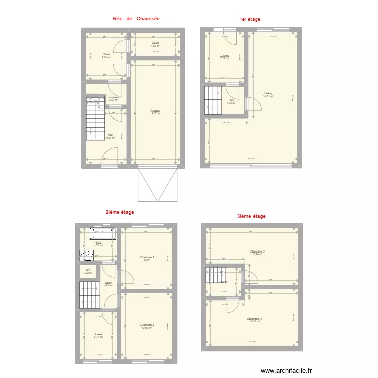 Maison JU. Plan de Maison JU. Plan de