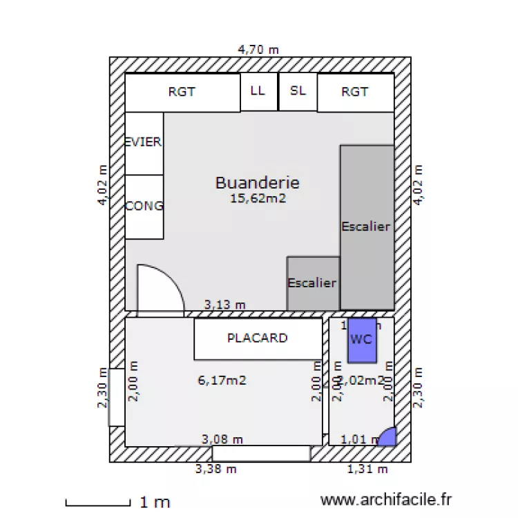BUANDERIE RDC V4. Plan de BUANDERIE RDC V4. Plan de
