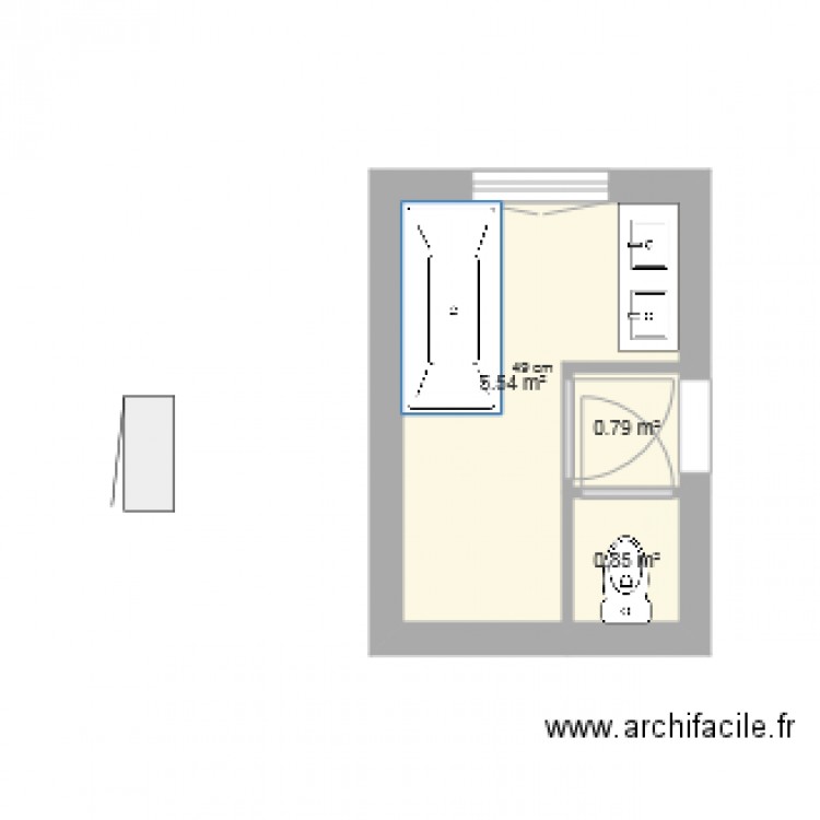 SDB 3. Plan de 0 pièce et 0 m2