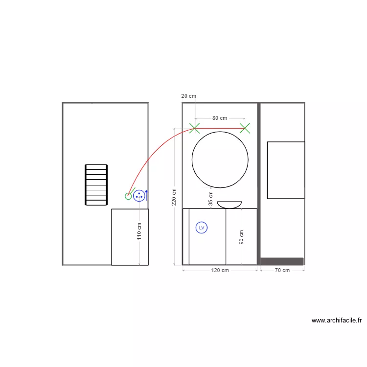 appliques monge. Plan de 