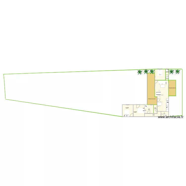 CABANON 3. Plan de 