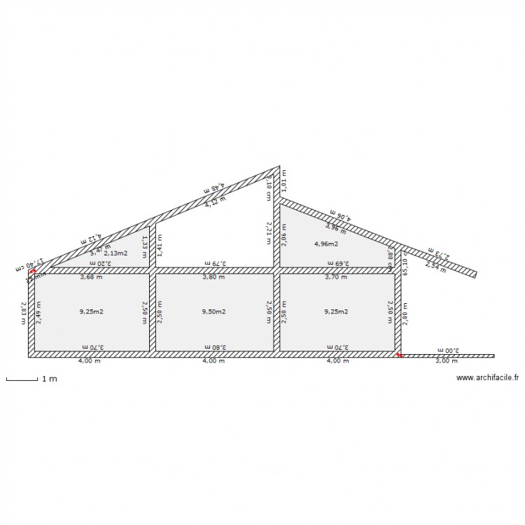 Vue de l'entree. Plan de 0 pièce et 0 m2