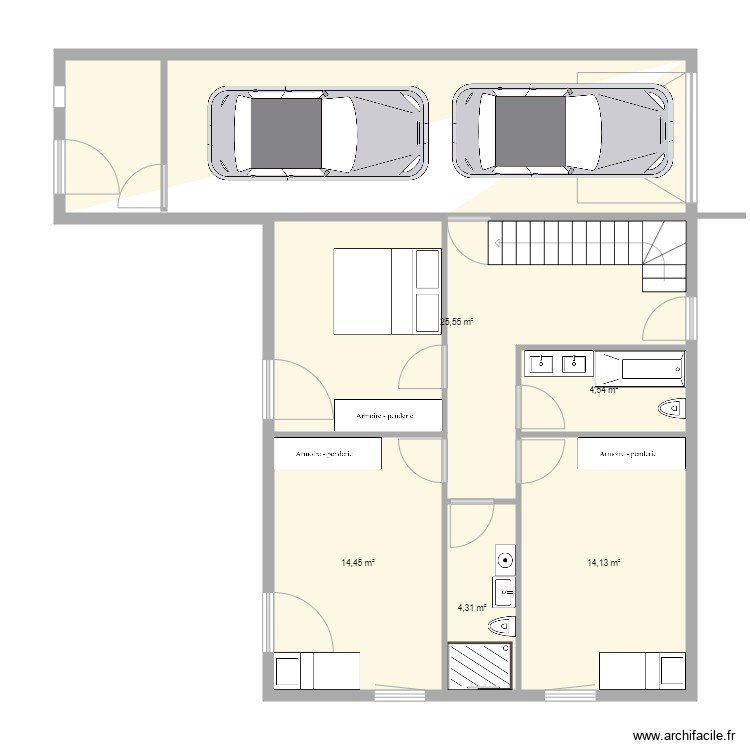 cassioz &eacute;tage bas . Plan de 0 pièce et 0 m2