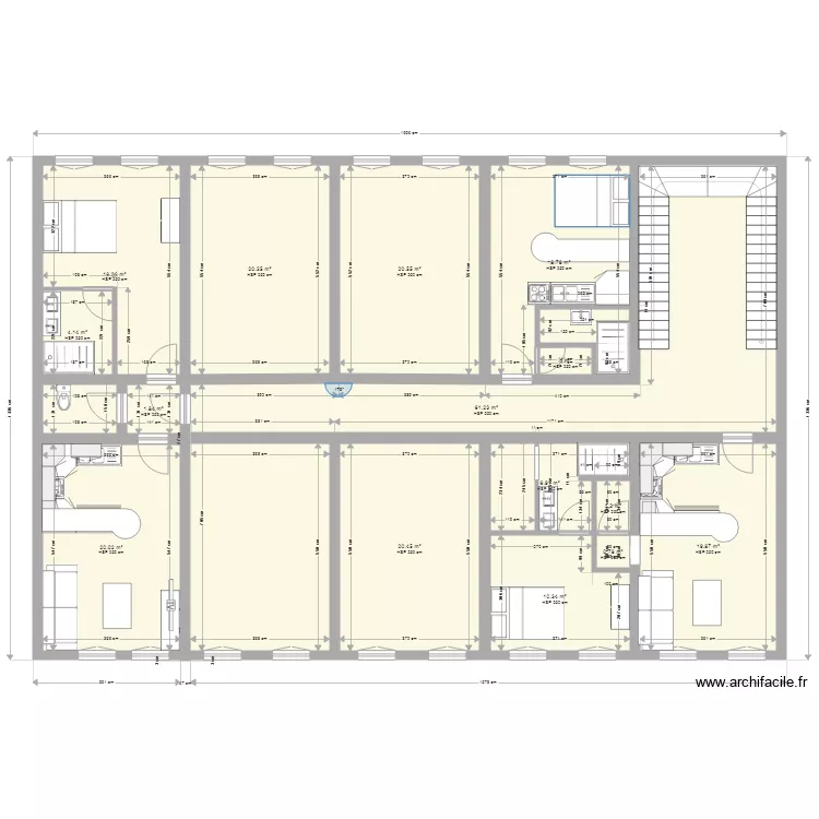 PANAZOL 1er &eacute;tage. Plan de 