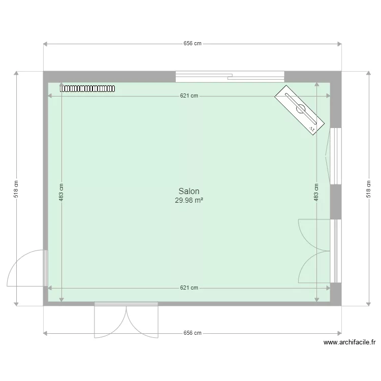 salon cube. Plan de salon cube. Plan de