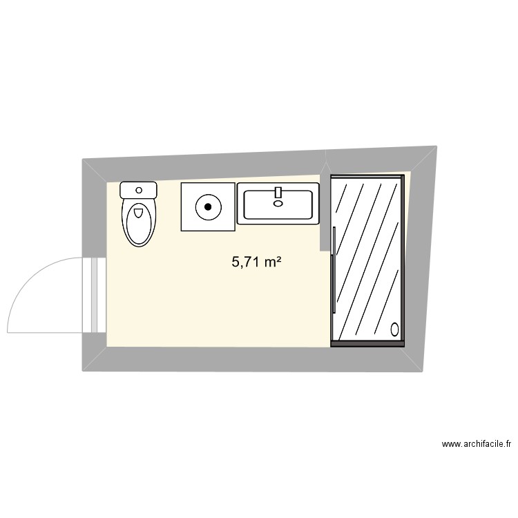 salle de bains. Plan de 0 pièce et 0 m2