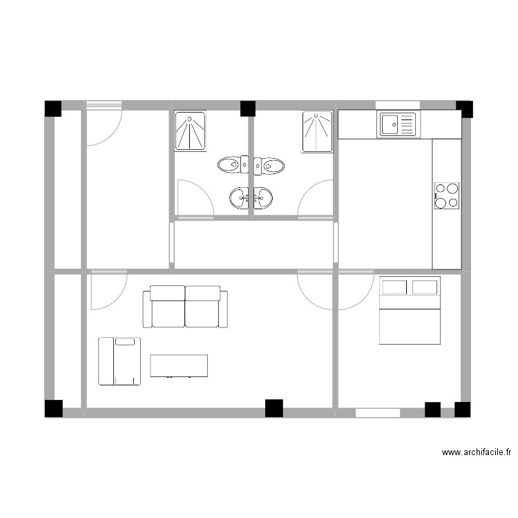 افلح عمار . Plan de 0 pièce et 0 m2