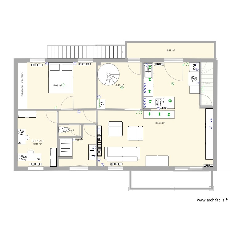 Villeneuve MODIF14. Plan de 0 pièce et 0 m2