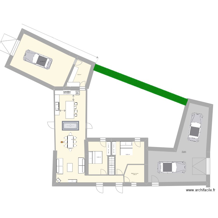 GITE LA SAUZAIE. Plan de 86 pièces et 1737 m2