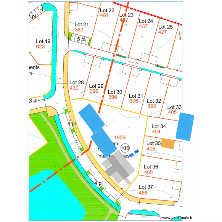 St Fulgent V2. Plan de 