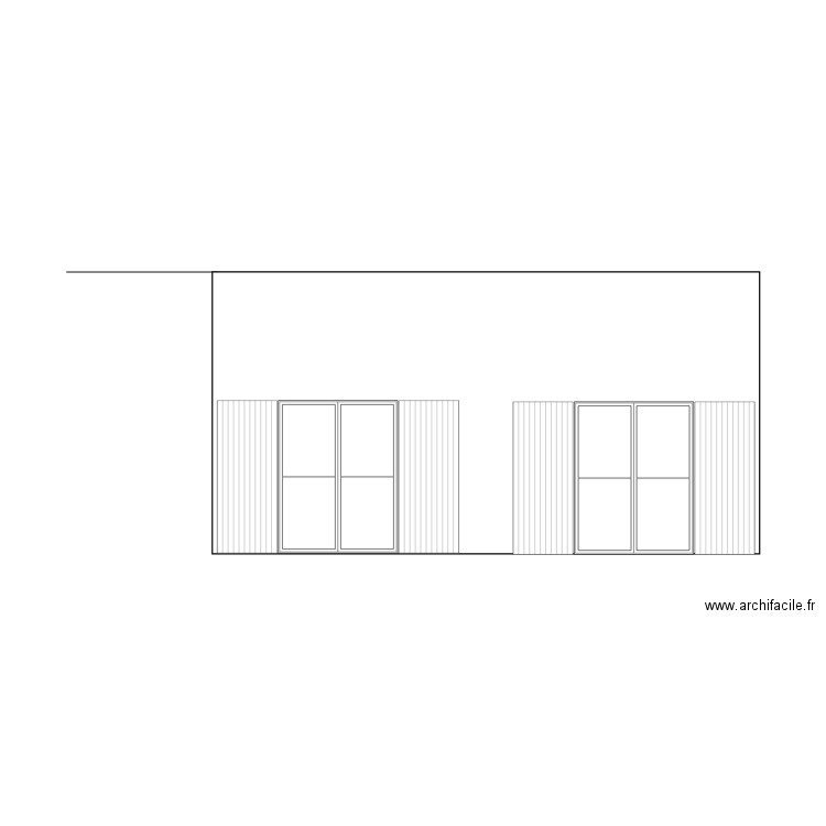 Plan de facade 2. Plan de 0 pièce et 0 m2