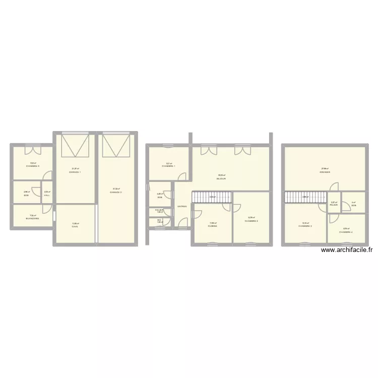 GRAVIER. Plan de 21 et 230 m² GRAVIER. Plan de 21 et 230 m²