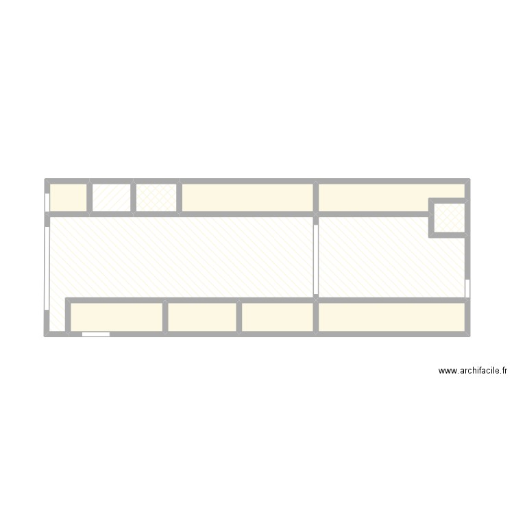 Version actuelle. Plan de 12 pièces et 26 m2