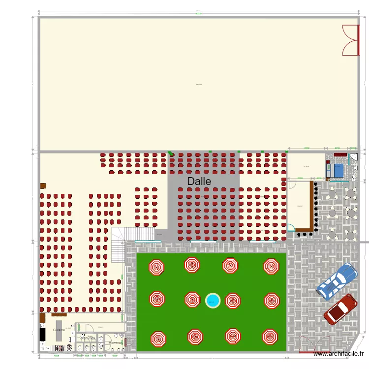 mwamba etage. Plan de 