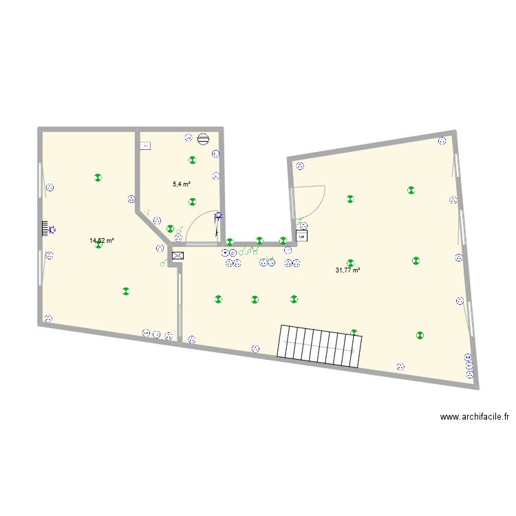 temple 3ème étage . Plan de 0 pièce et 0 m2