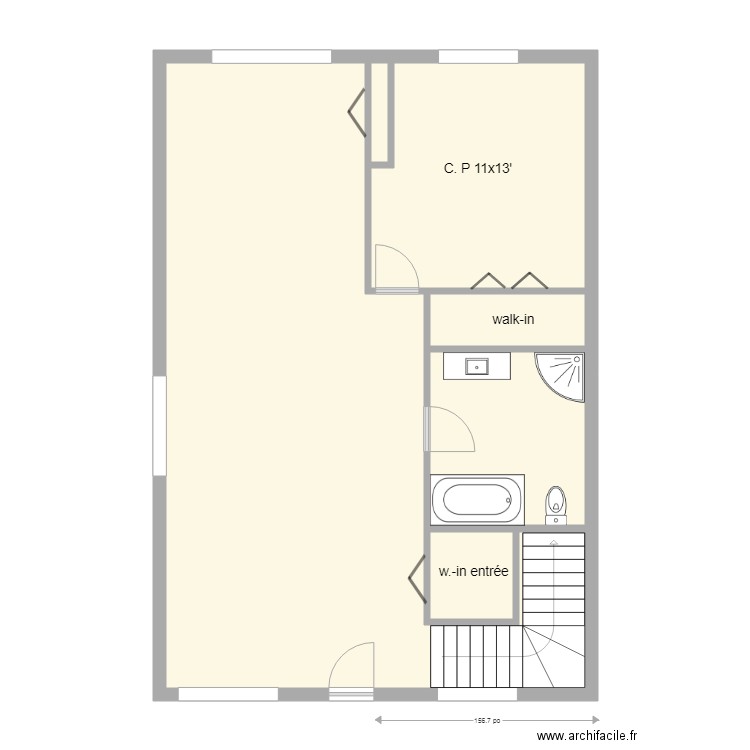 jumelé gauche 26x38 sans décoché . Plan de 0 pièce et 0 m2