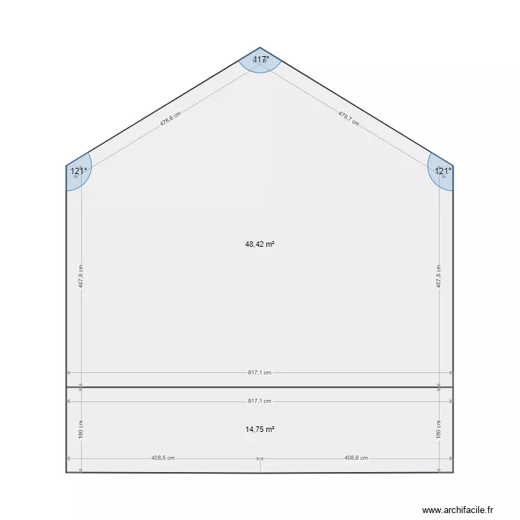 MUR MAISON ST GEN. Plan de 