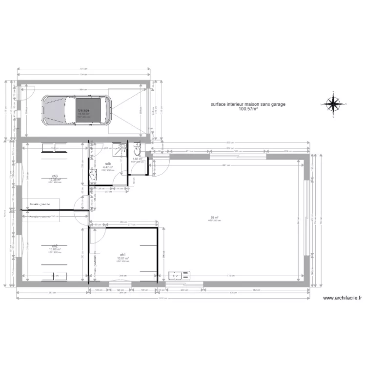 plan maison3 definitif. Plan de 