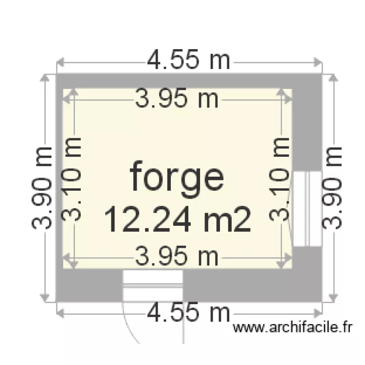Larra&ntilde;e Forge. Plan de 