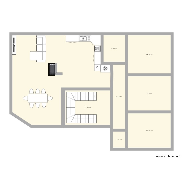 1er etage maison pavie. Plan de 0 pièce et 0 m2