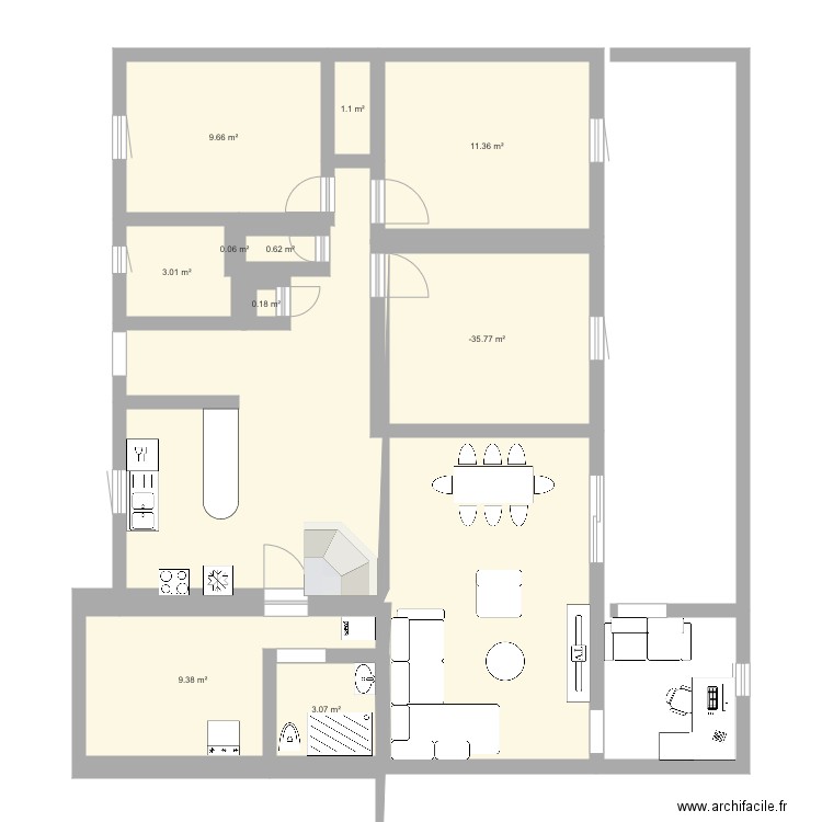maison extension vA. Plan de 0 pièce et 0 m2