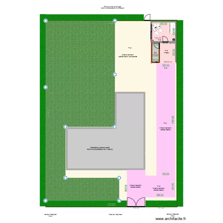 Cabinet Psychologue LE PEN Laetitia apr&egrave;s travaux. Plan de 