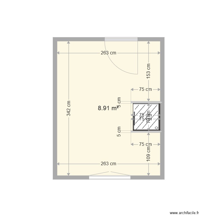 Chambre de service. Plan de 0 pièce et 0 m2