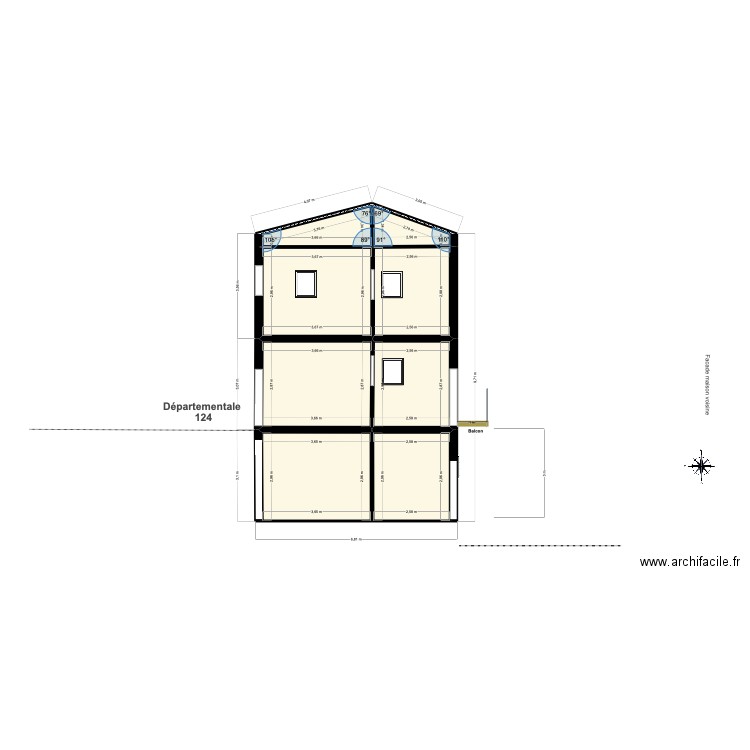 balcon plan de coupe 1. Plan de 0 pièce et 0 m2