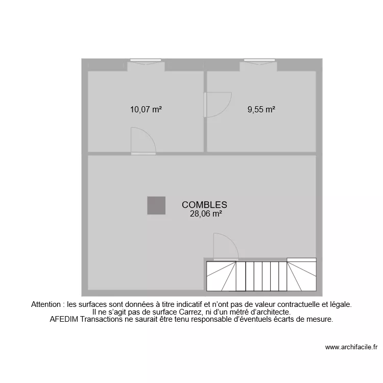 BI 6537 COMBLES. Plan de 