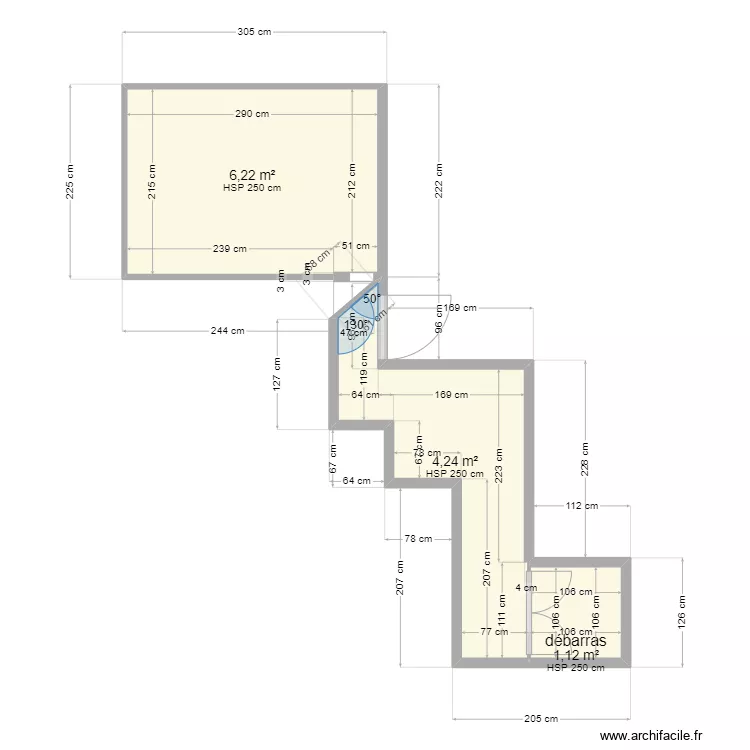 couloir cave projet. Plan de couloir cave projet. Plan de