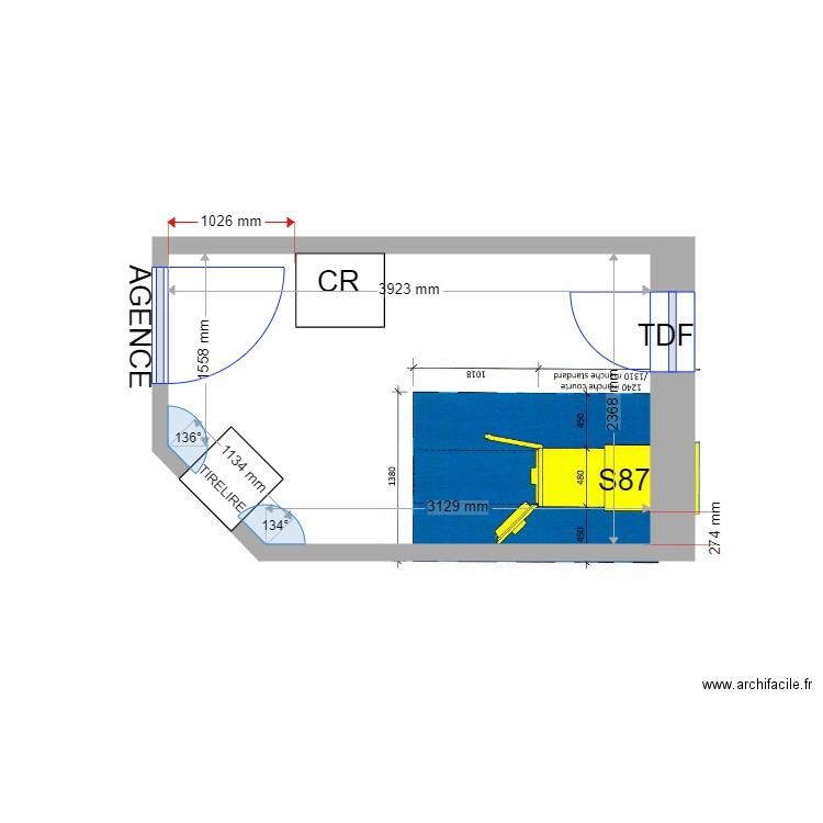 PLAN DE MASSE PROJET ALES SUD S87. Plan de 0 pièce et 0 m2