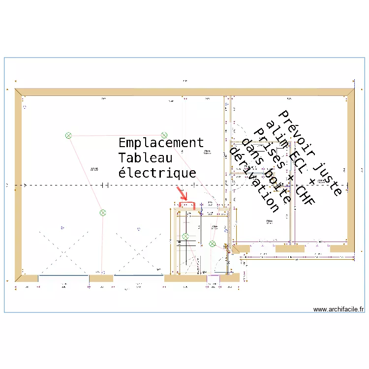TOURNEBIZE GARAGE. Plan de 