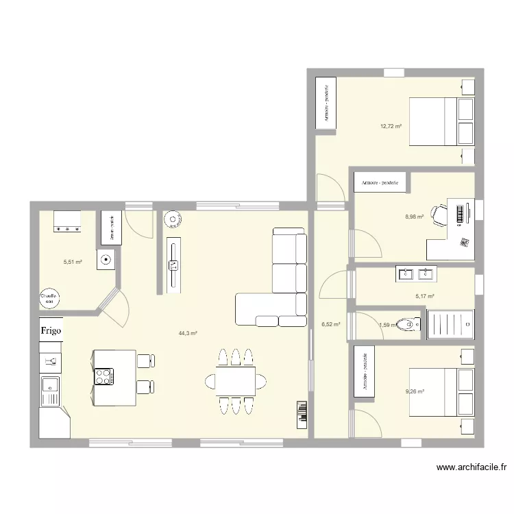 Future maison 3 buanderie. Plan de 