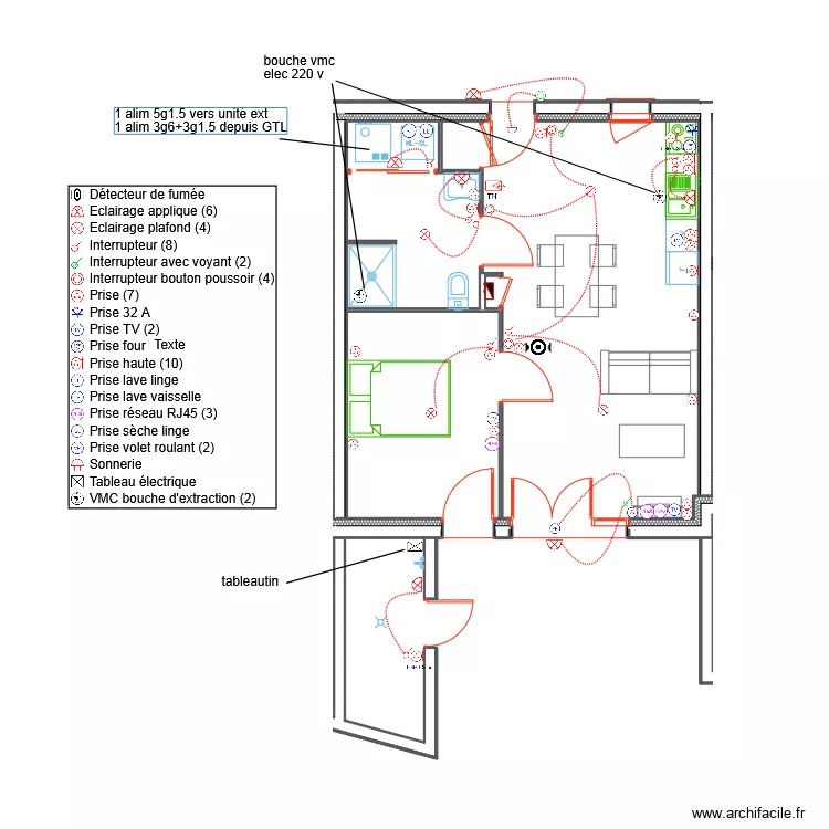 ILETTES LOT 37 logement 13. Plan de 