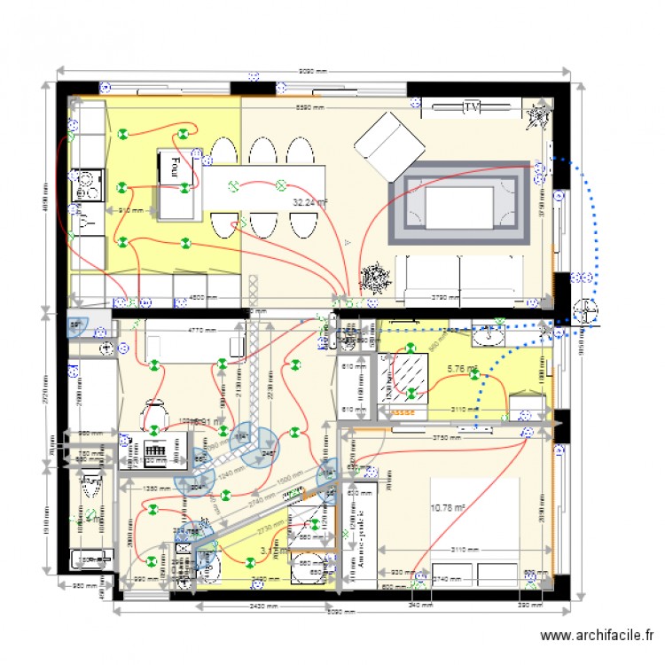 306 001. Plan de 0 pièce et 0 m2