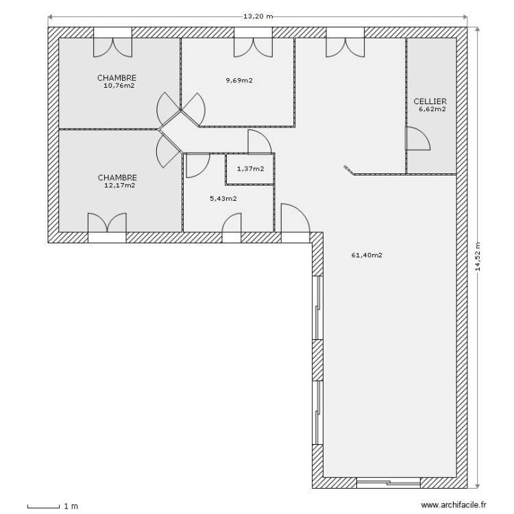cart. Plan de 0 pièce et 0 m2