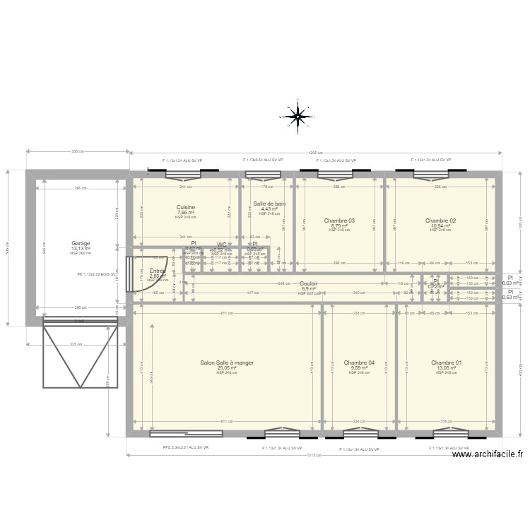 ML23005907 DANSOKO. Plan de 16 pièces et 106 m2