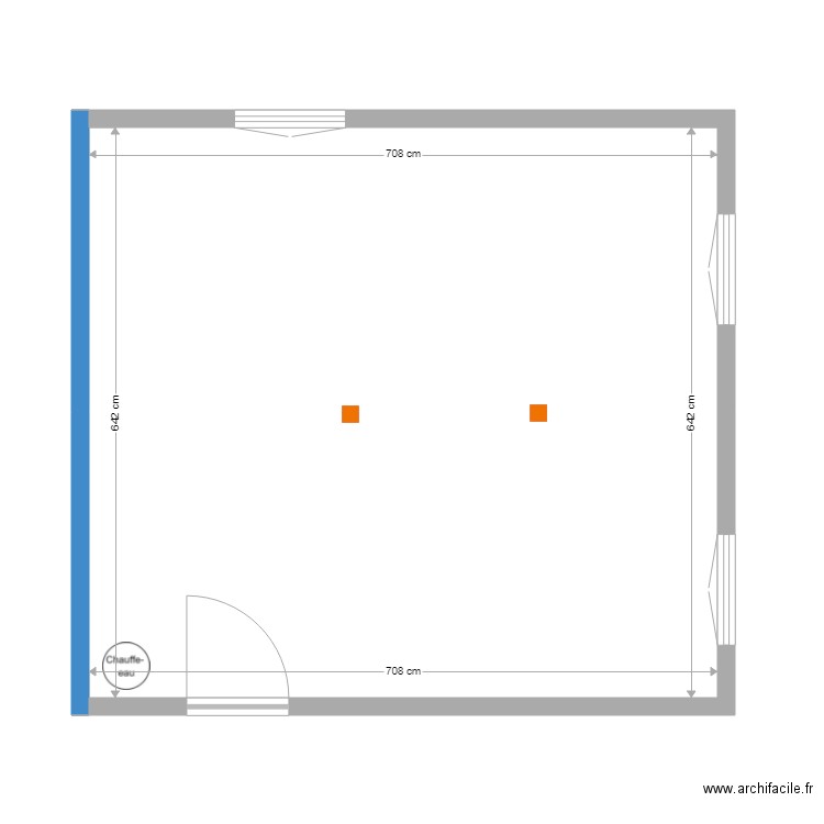 Rez de Jardin Septembre 2020. Plan de 1 pièce et 45 m2