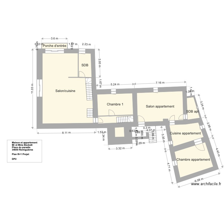 Beckett R1 plan de masse projet. Plan de 0 pièce et 0 m2