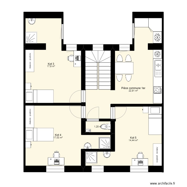Laboratoire 24 - version 1 - 1er étage. Plan de 0 pièce et 0 m2
