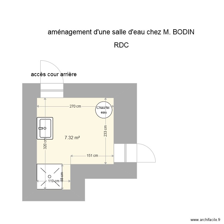 BODIN. Plan de 0 pièce et 0 m2