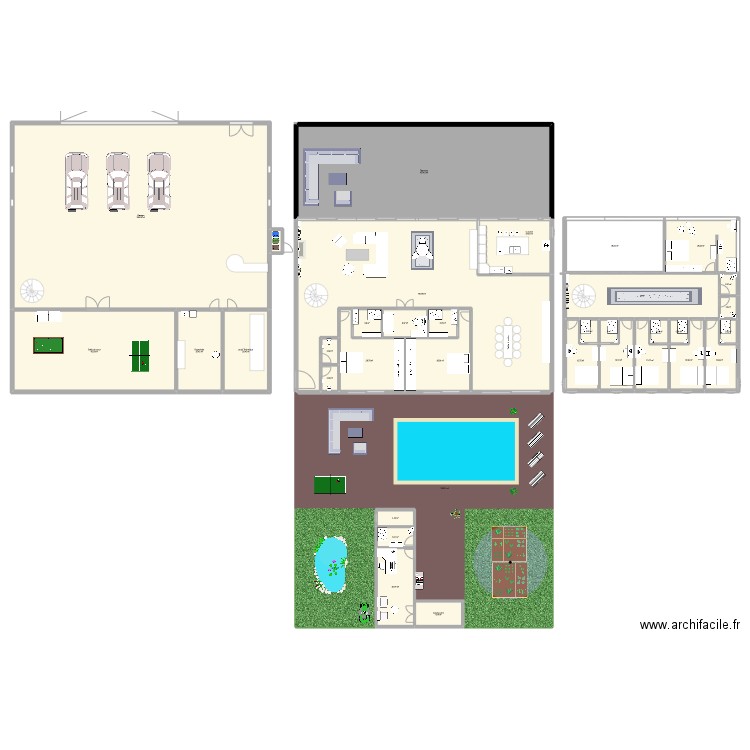 Lechasseur. Plan de 36 pièces et 1570 m2