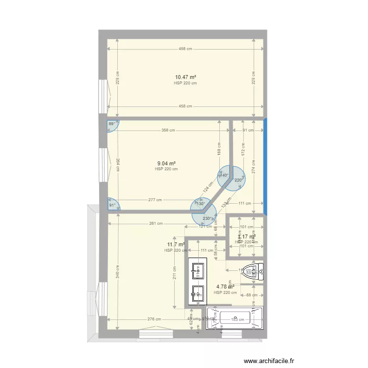 Aurelie R&eacute;fection. Plan de 