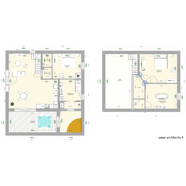 Gigi 2. Plan de 9 pièces et 124 m2