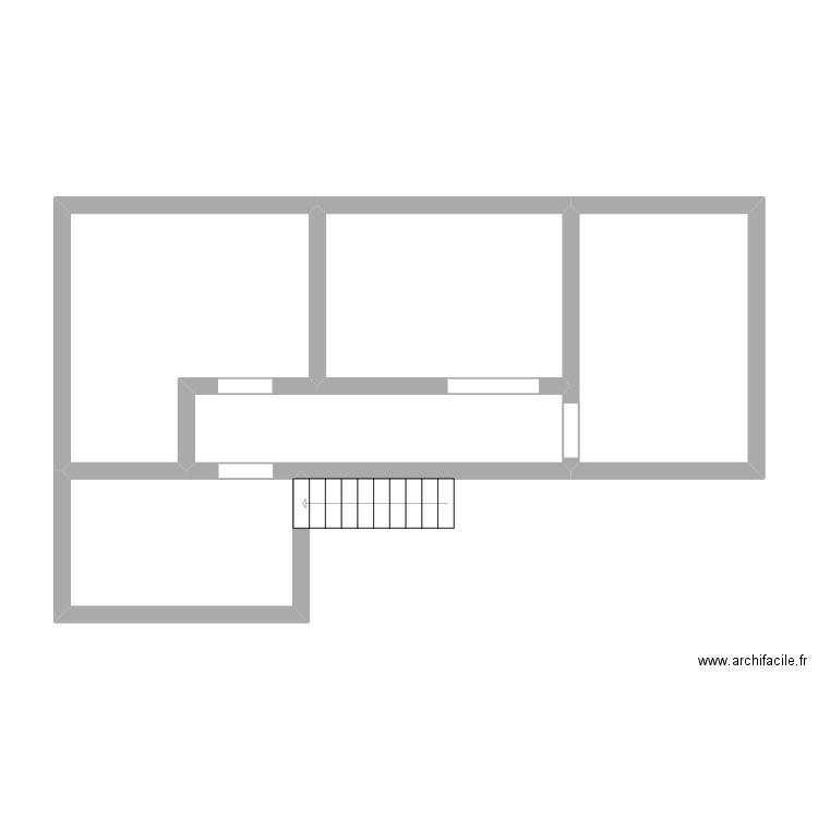 1er Seb et Malo. Plan de 5 pièces et 48 m2