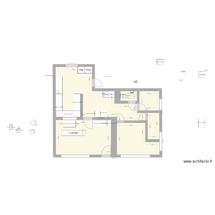 Quimper 2. Plan de 0 pièce et 0 m2