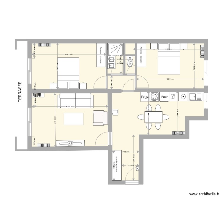 10000 ROSIERS meubles. Plan de 0 pièce et 0 m2