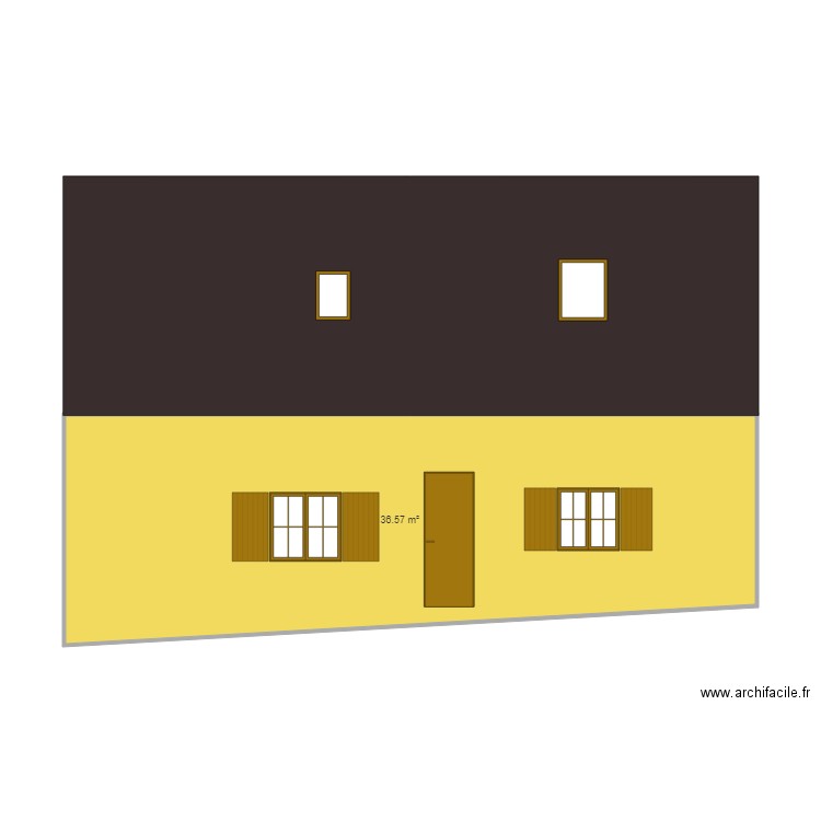 FACADE MAISON. Plan de 0 pièce et 0 m2