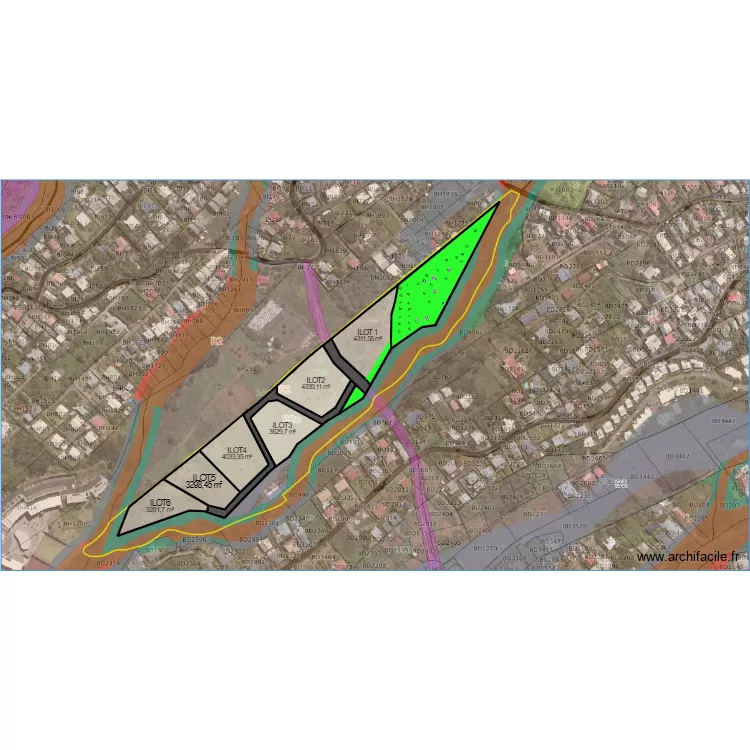 ISAUTIER  AMENAGEMENT . Plan de 