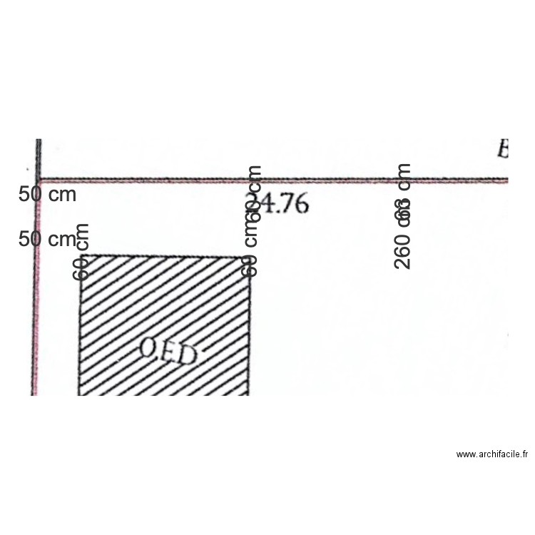 implantation piscine. Plan de 0 pièce et 0 m2